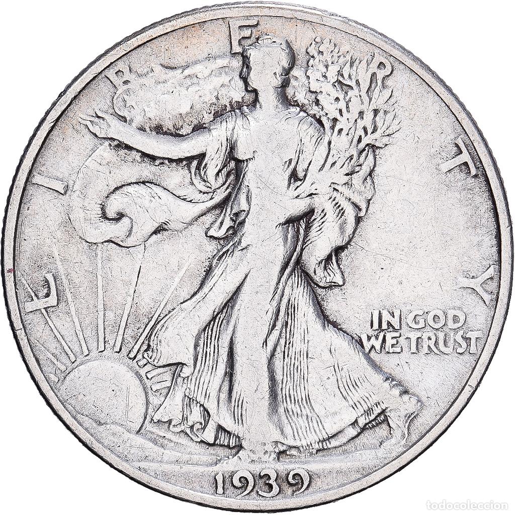 Monedas antiguas de Am&eacute;rica: [#1167677] Estados Unidos, Half Dollar, Walking Liberty, 1939, Philadelphia, Plata, BC+