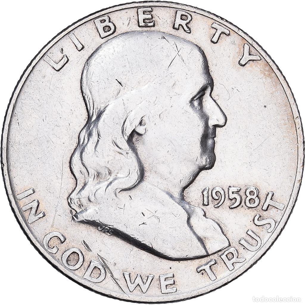 Monedas antiguas de Am&eacute;rica: [#1167680] Estados Unidos, Half Dollar, 1958, Denver, Plata, MBC, KM:199