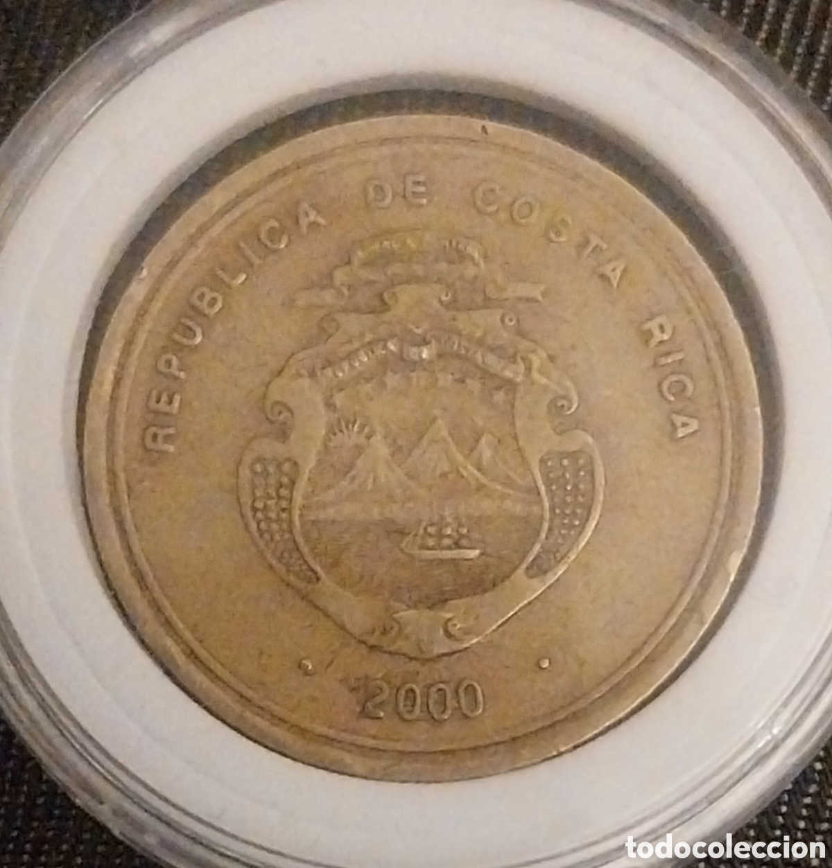 Monedas antiguas de Am&eacute;rica: 100 Colones 2000 MBC - H&Iacute;BRIDO RARO CECA SANTIAGO DE CHILE