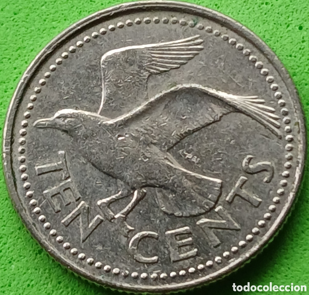Monedas antiguas de Am&eacute;rica: Barbados 10 cents 1996 km#12