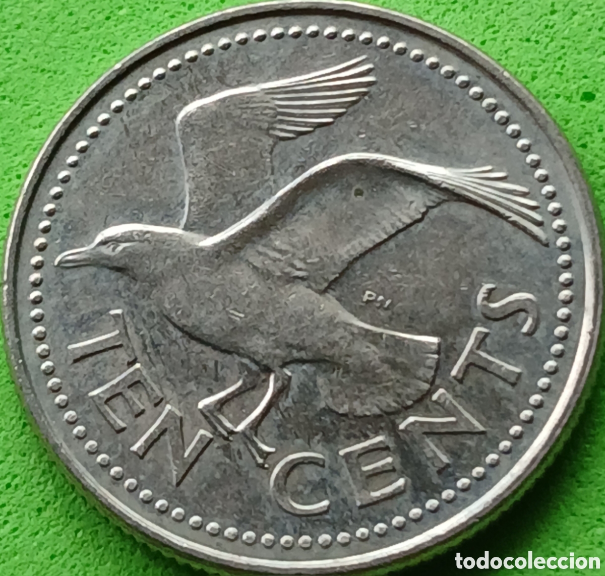 Monedas antiguas de Am&eacute;rica: Barbados 10 cents 1990 km#12