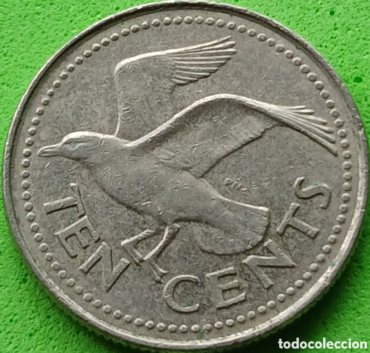 Monedas antiguas de Am&eacute;rica: Barbados 10 cents 1995 km#12
