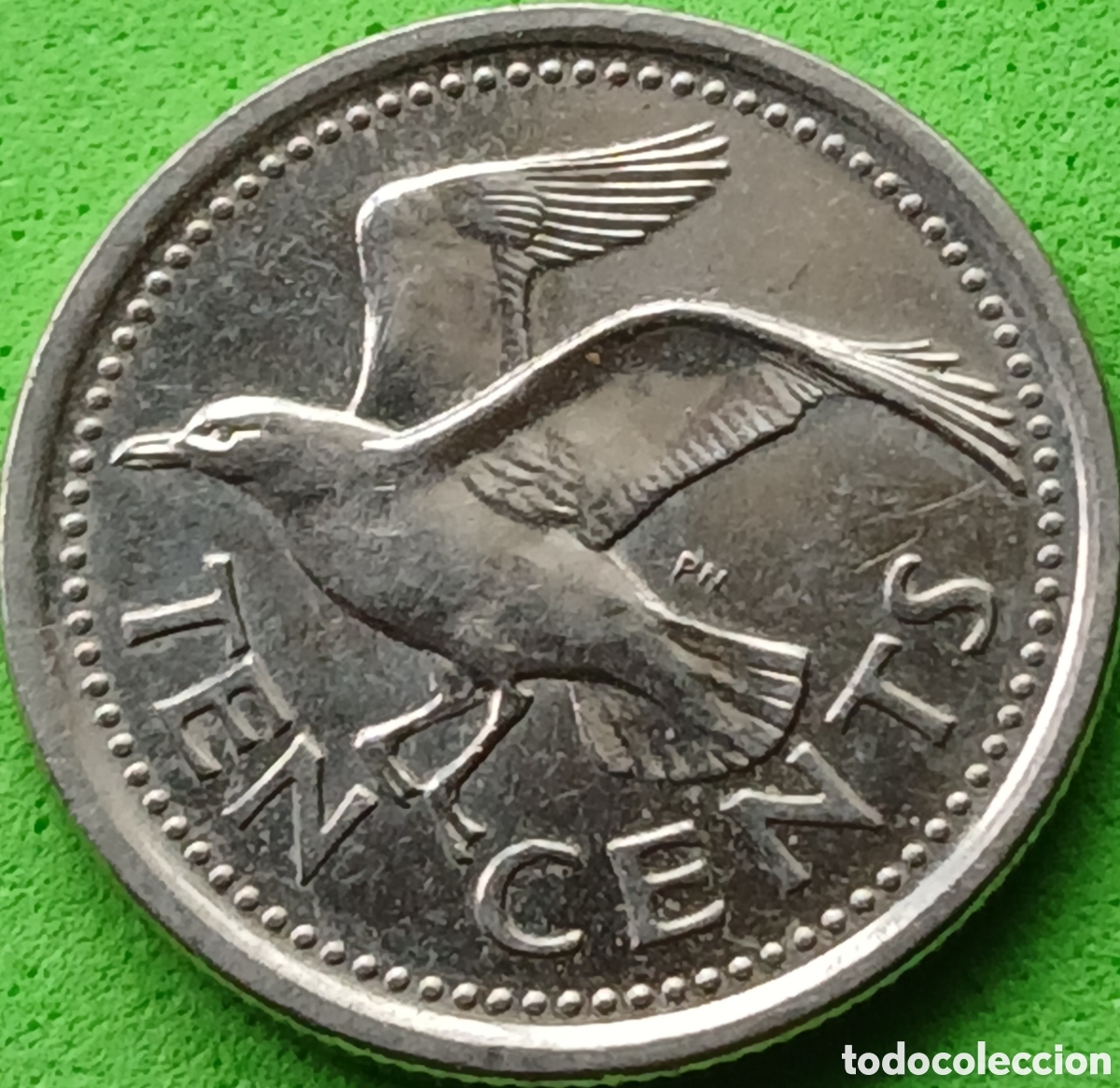 Monedas antiguas de Am&eacute;rica: Barbados 10 cents 2020 km#12a RARA (R)!