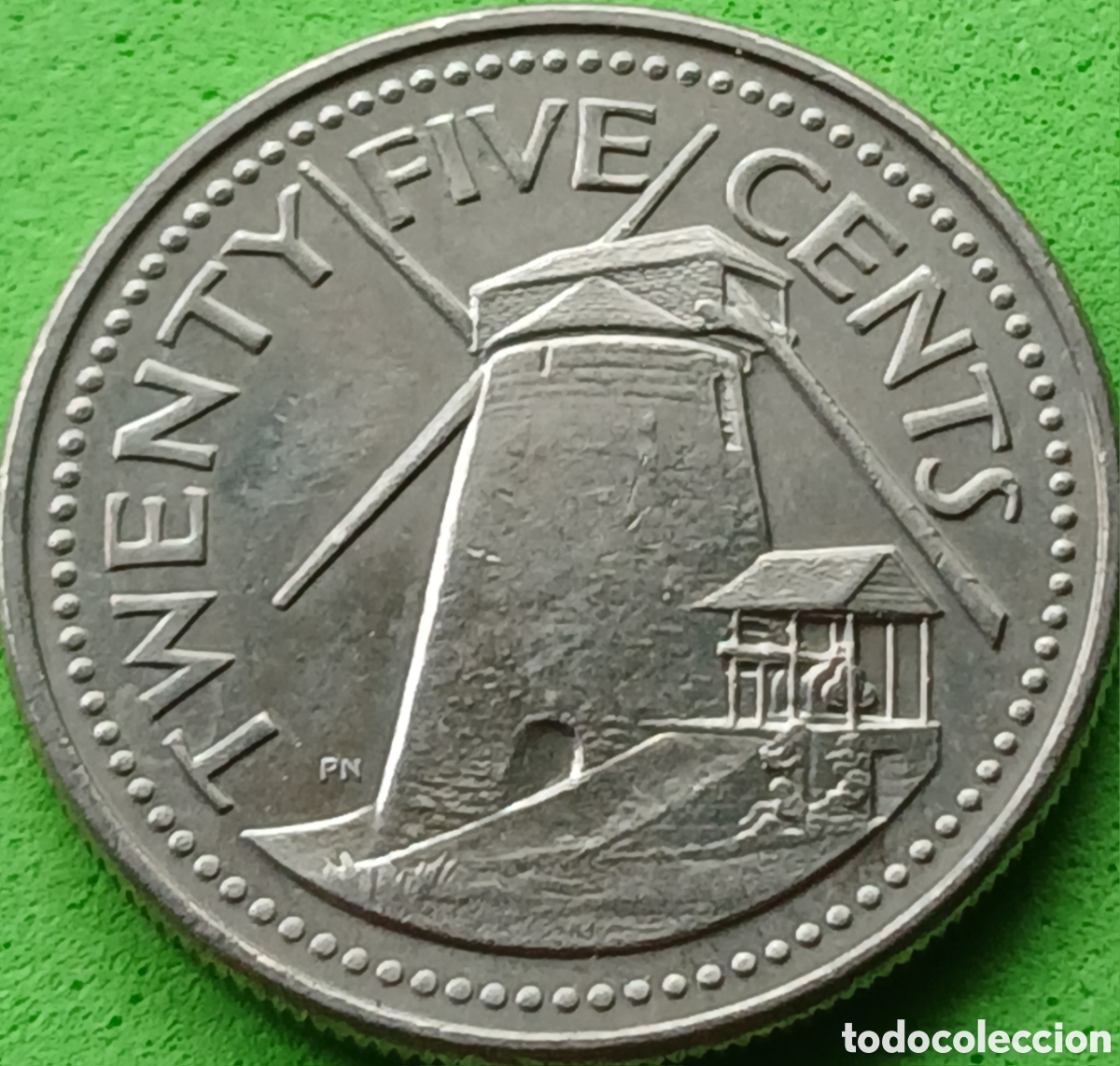 Monedas antiguas de Am&eacute;rica: Barbados 25 cents 2000 km#13