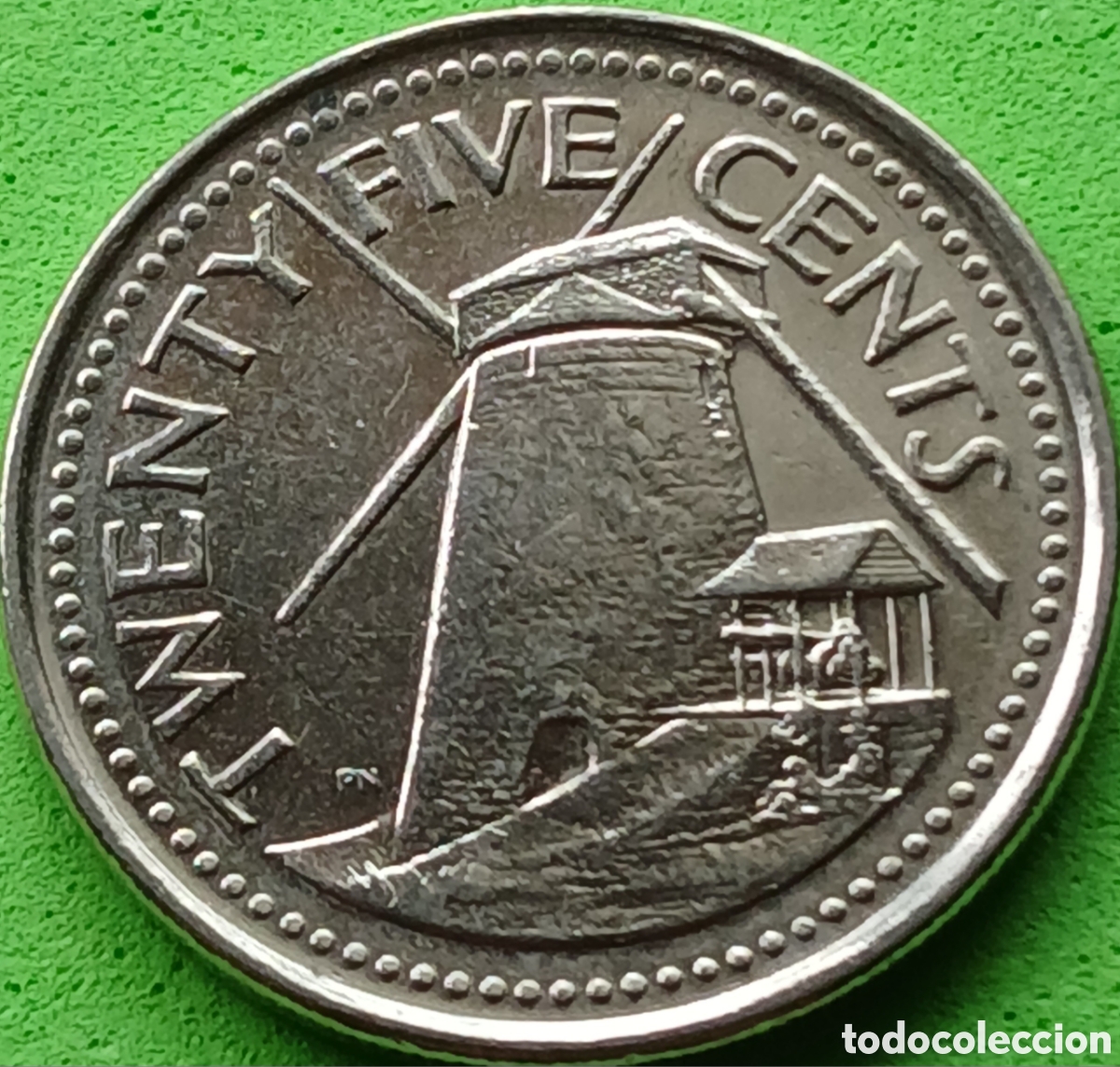 Monedas antiguas de Am&eacute;rica: Barbados 25 cents 2008 km#13a
