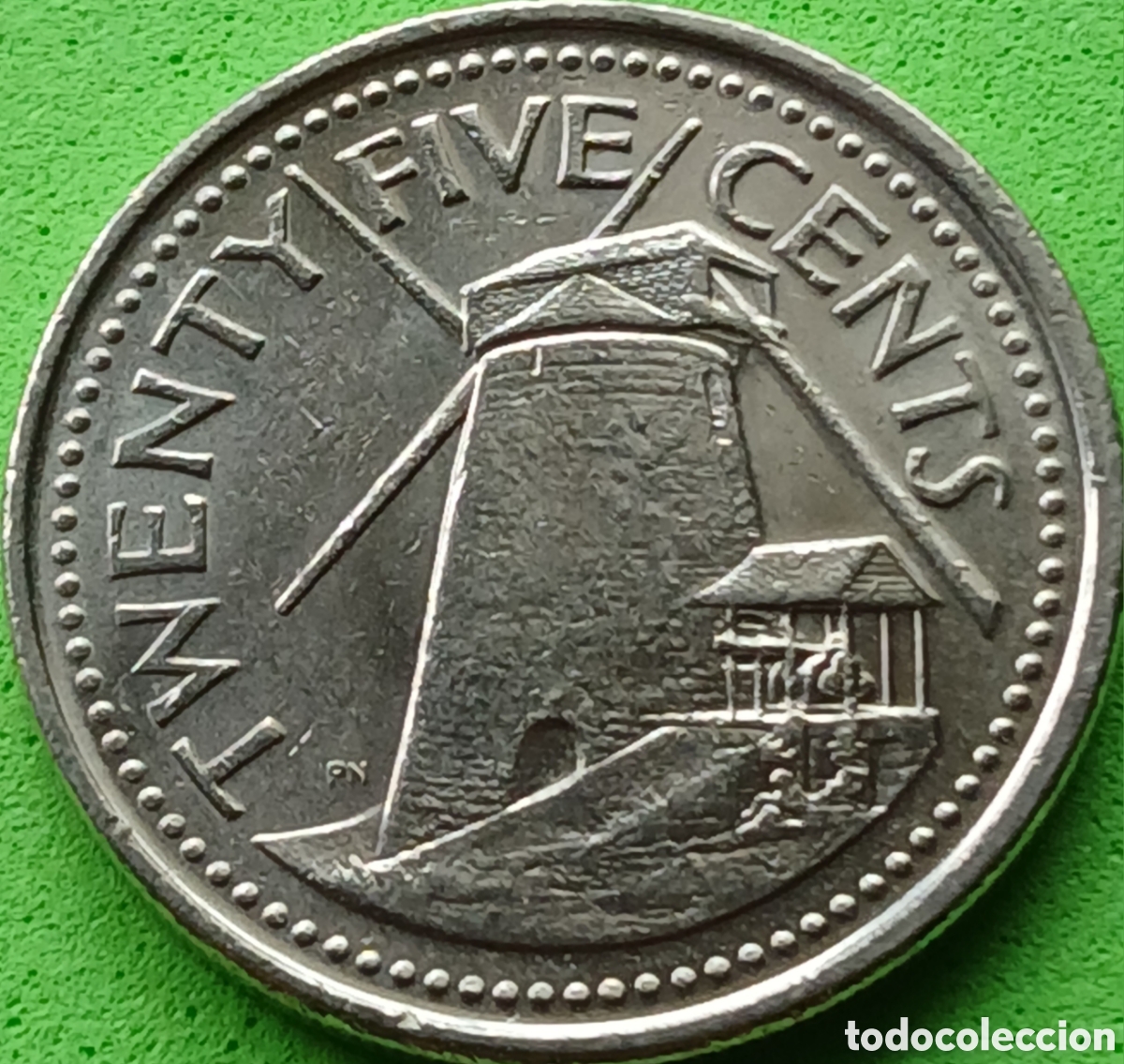 Monedas antiguas de Am&eacute;rica: Barbados 25 cents 2009 km#13a