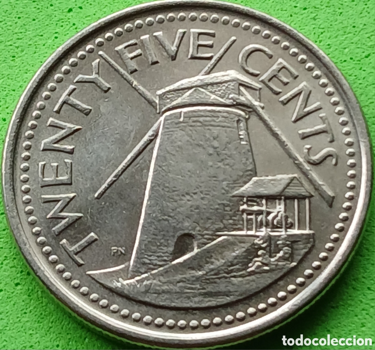 Monedas antiguas de Am&eacute;rica: Barbados 25 cents 2011 km#13a
