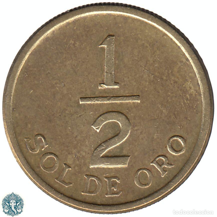 Monedas antiguas de Am&eacute;rica: PER&Uacute; &frac12; Medio Sol 1976 KM#265