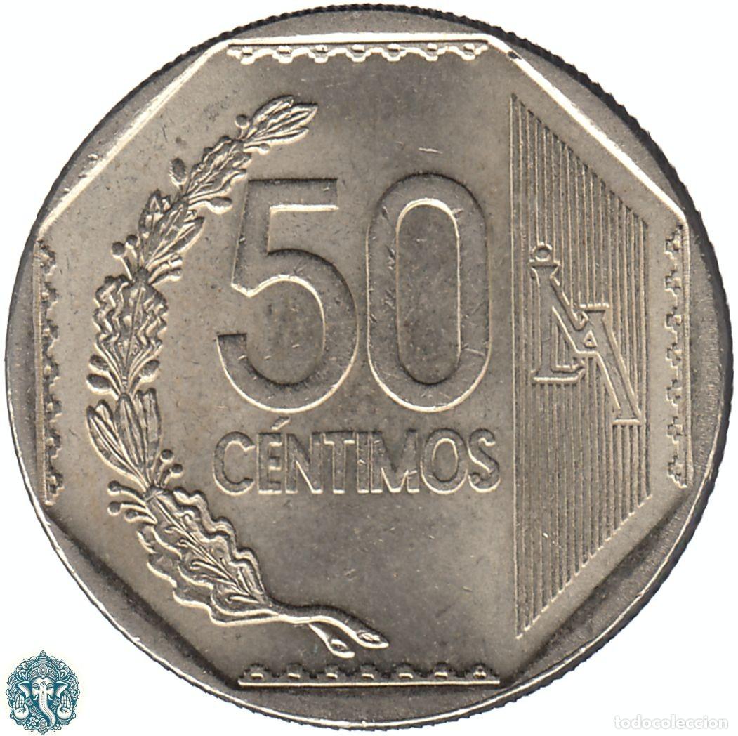 Monedas antiguas de Am&eacute;rica: PER&Uacute; 50 C&eacute;ntimos 2023 KM#307.4