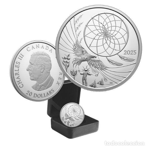 Monedas antiguas de Am&eacute;rica: CANADA 20 dolares plata 2025 proof Leyenda del Dreamcatcher 1 Oz