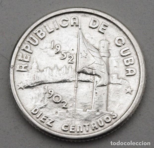Monedas antiguas de Am&eacute;rica: MONEDA DE 10 CENTAVOS DE PLATA DE LA REPUBLICA DE CUBA.1902-1952. VER FOTOS PARA VER DETALLES.