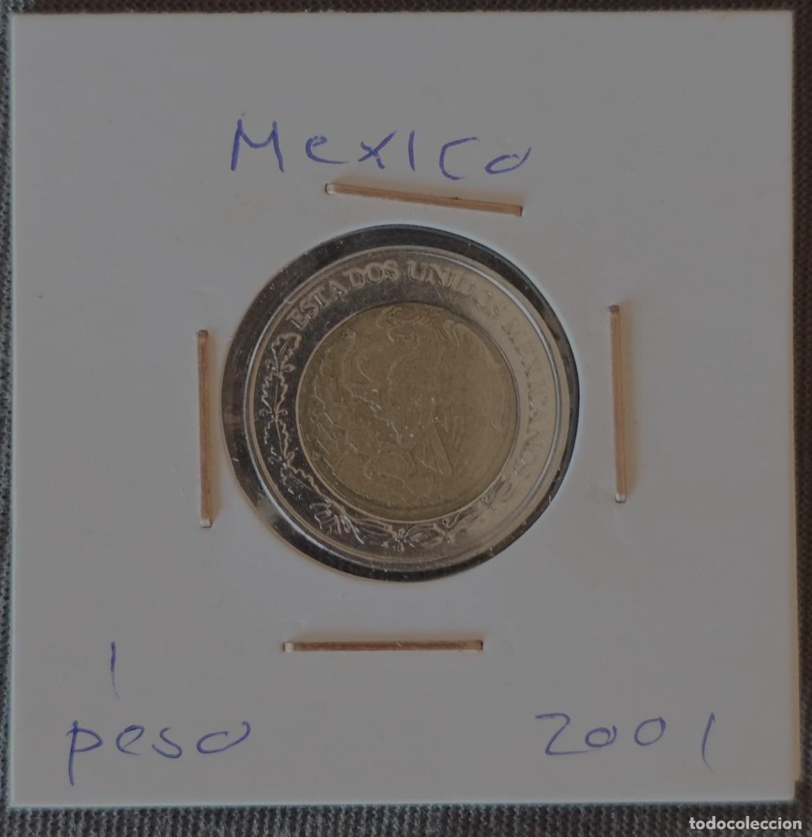 Monedas antiguas de Am&eacute;rica: MONEDA DE MEXICO 2001 - 1 PESO - MONEDA ENCARTONADA