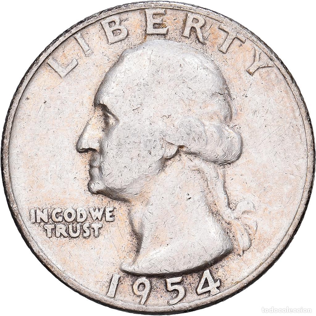 Monedas antiguas de Am&eacute;rica: [#1167830] Estados Unidos, Quarter, Washington, 1954, Philadelphia, Plata, MBC, KM:164