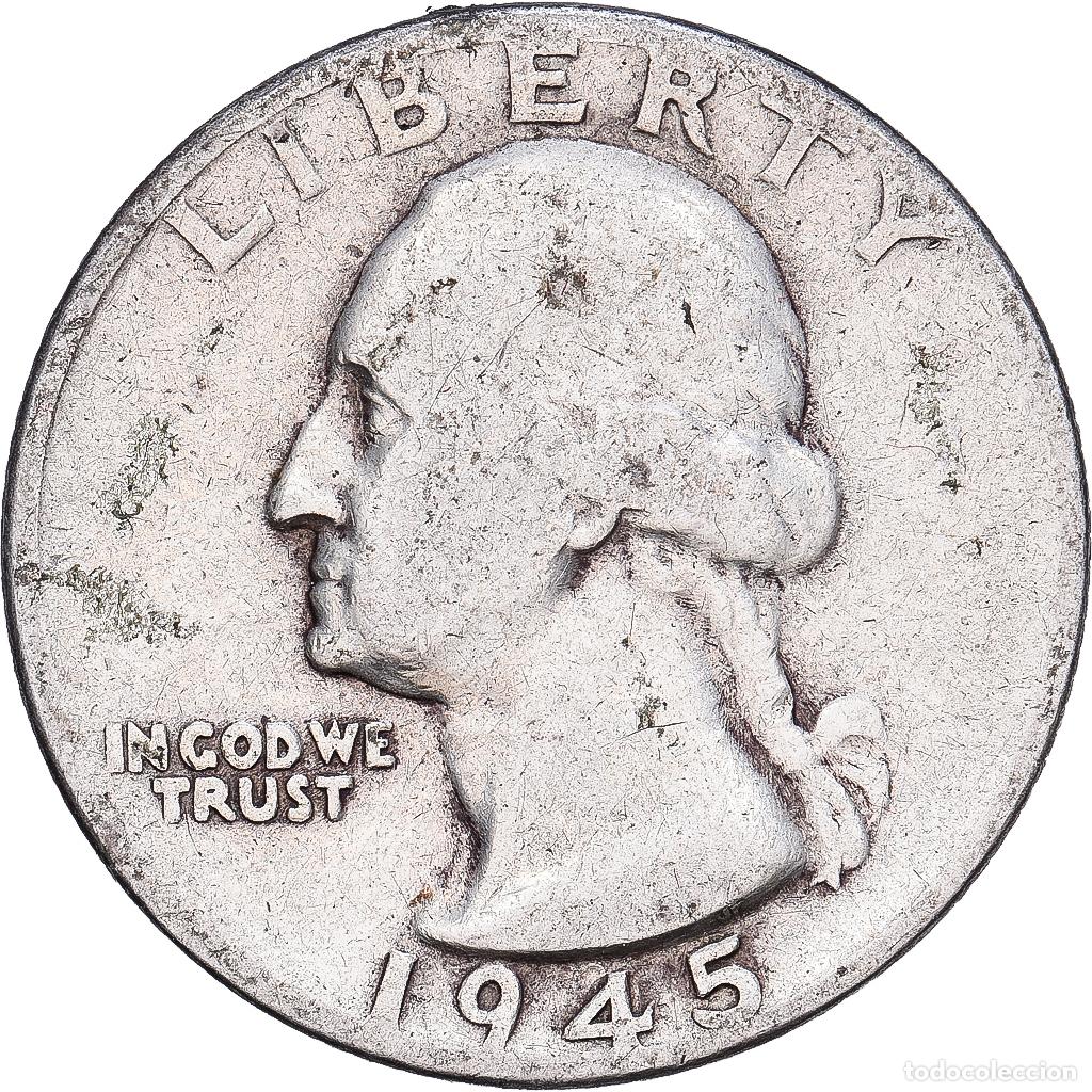 Monedas antiguas de Am&eacute;rica: [#1167829] Estados Unidos, Quarter, Washington Quarter, 1945, Philadelphia, Plata, BC+