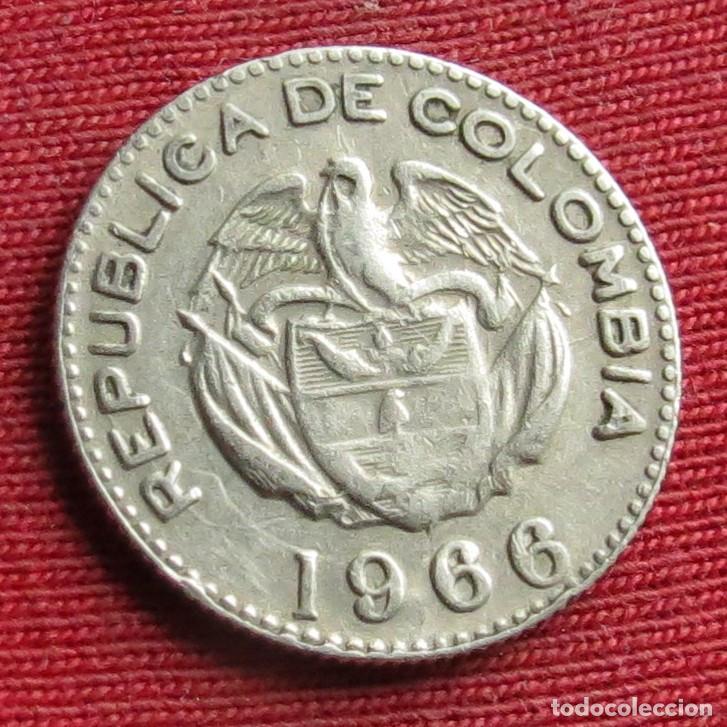 Monedas antiguas de Am&eacute;rica: Colombia 10 centavos 1966 - Foto 2
