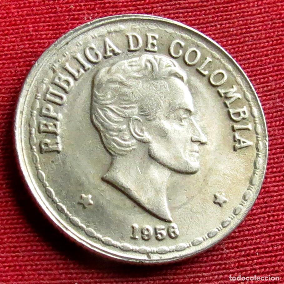 Monedas antiguas de Am&eacute;rica: Colombia 20 centavos 1956