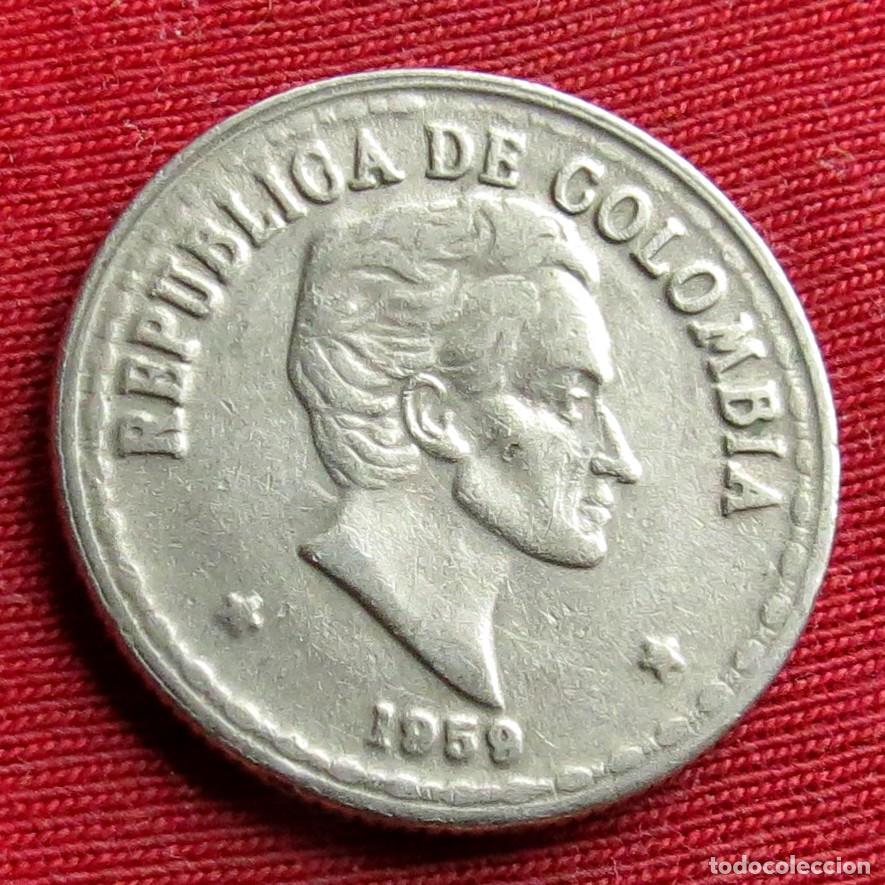 Monedas antiguas de Am&eacute;rica: Colombia 20 centavos 1959