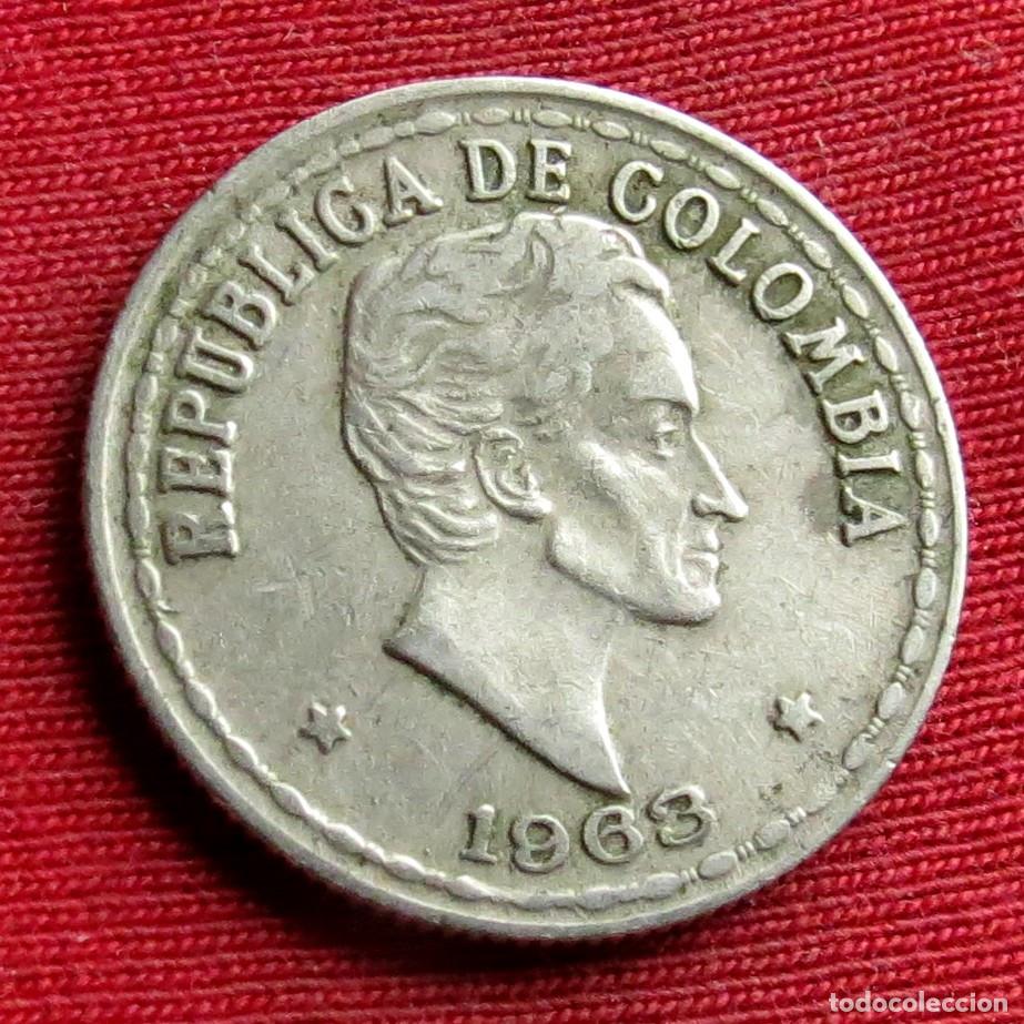 Monedas antiguas de Am&eacute;rica: Colombia 20 centavos 1963