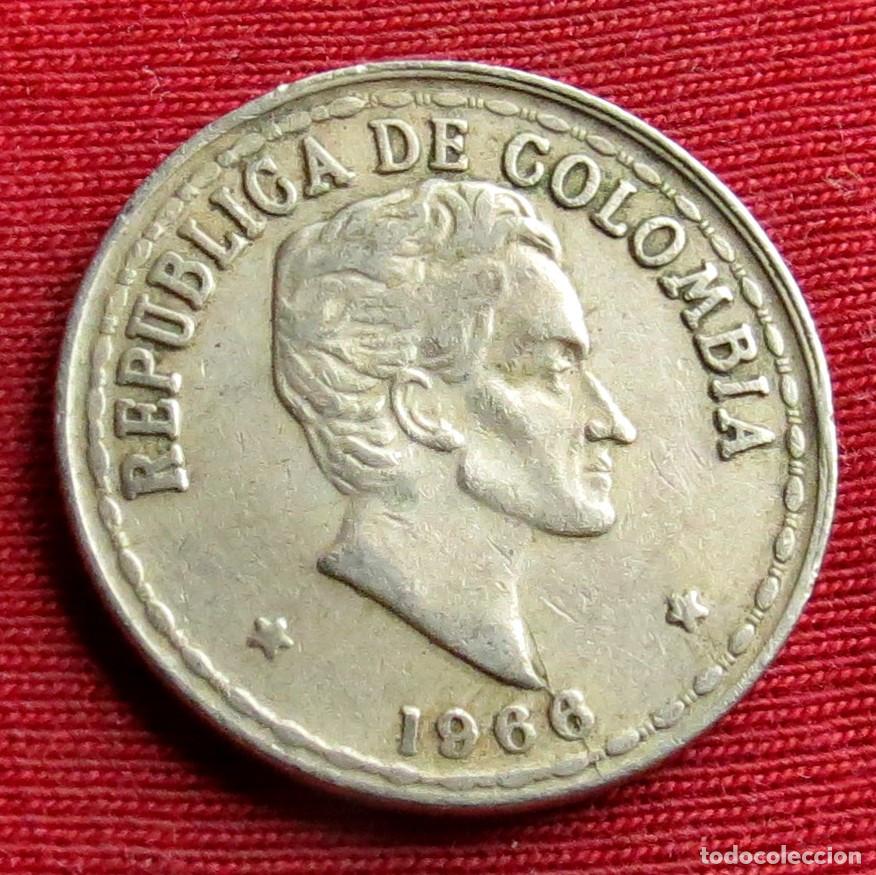 Monedas antiguas de Am&eacute;rica: Colombia 20 centavos 1966