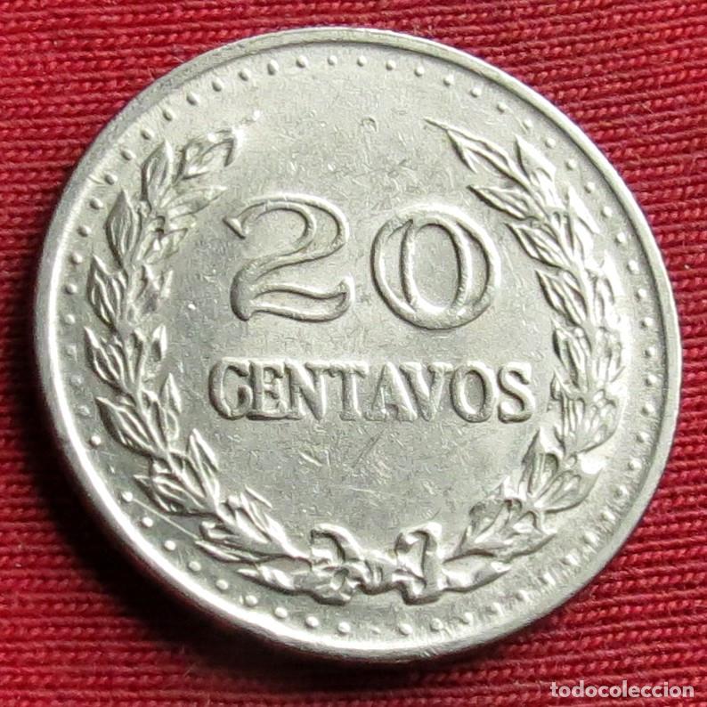 Monedas antiguas de Am&eacute;rica: Colombia 20 centavos 1973