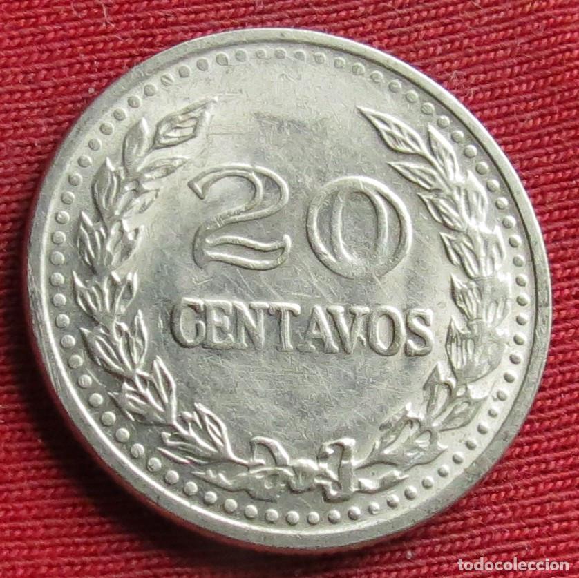 Monedas antiguas de Am&eacute;rica: Colombia 20 centavos 1975