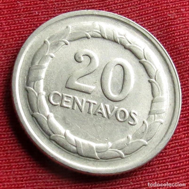 Monedas antiguas de Am&eacute;rica: Colombia 20 centavos 1968