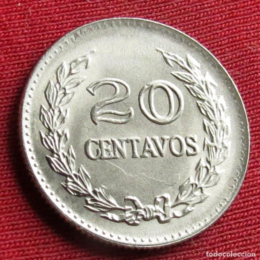 Monedas antiguas de Am&eacute;rica: Colombia 20 centavos 1970