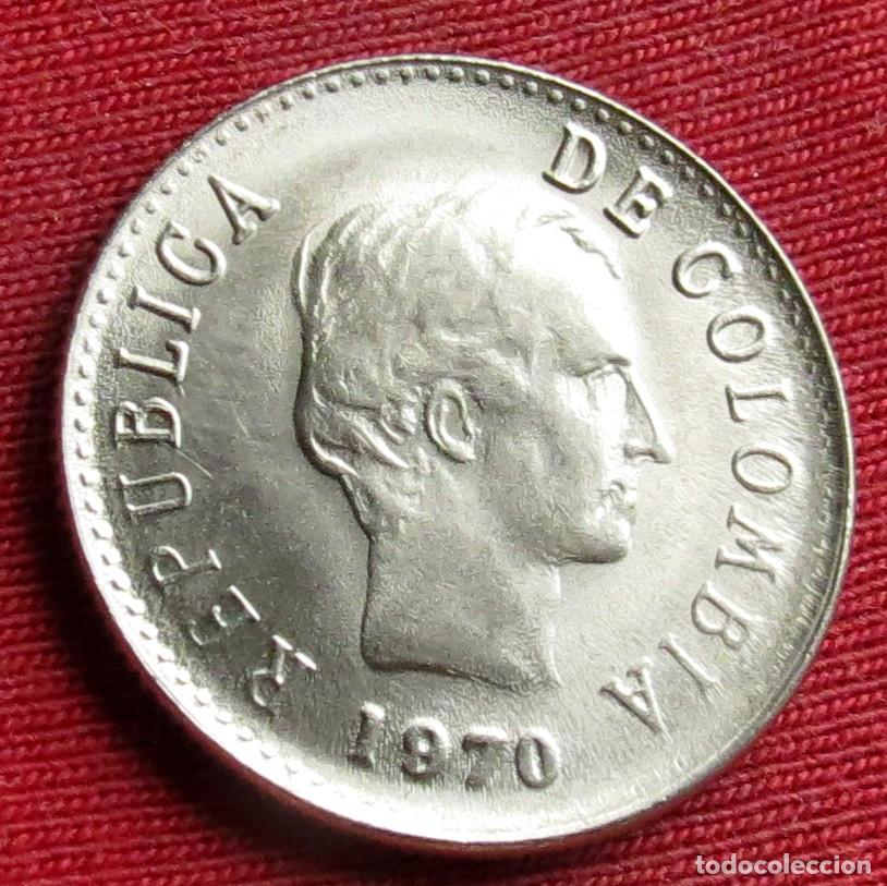 Monedas antiguas de Am&eacute;rica: Colombia 20 centavos 1970 - Foto 2