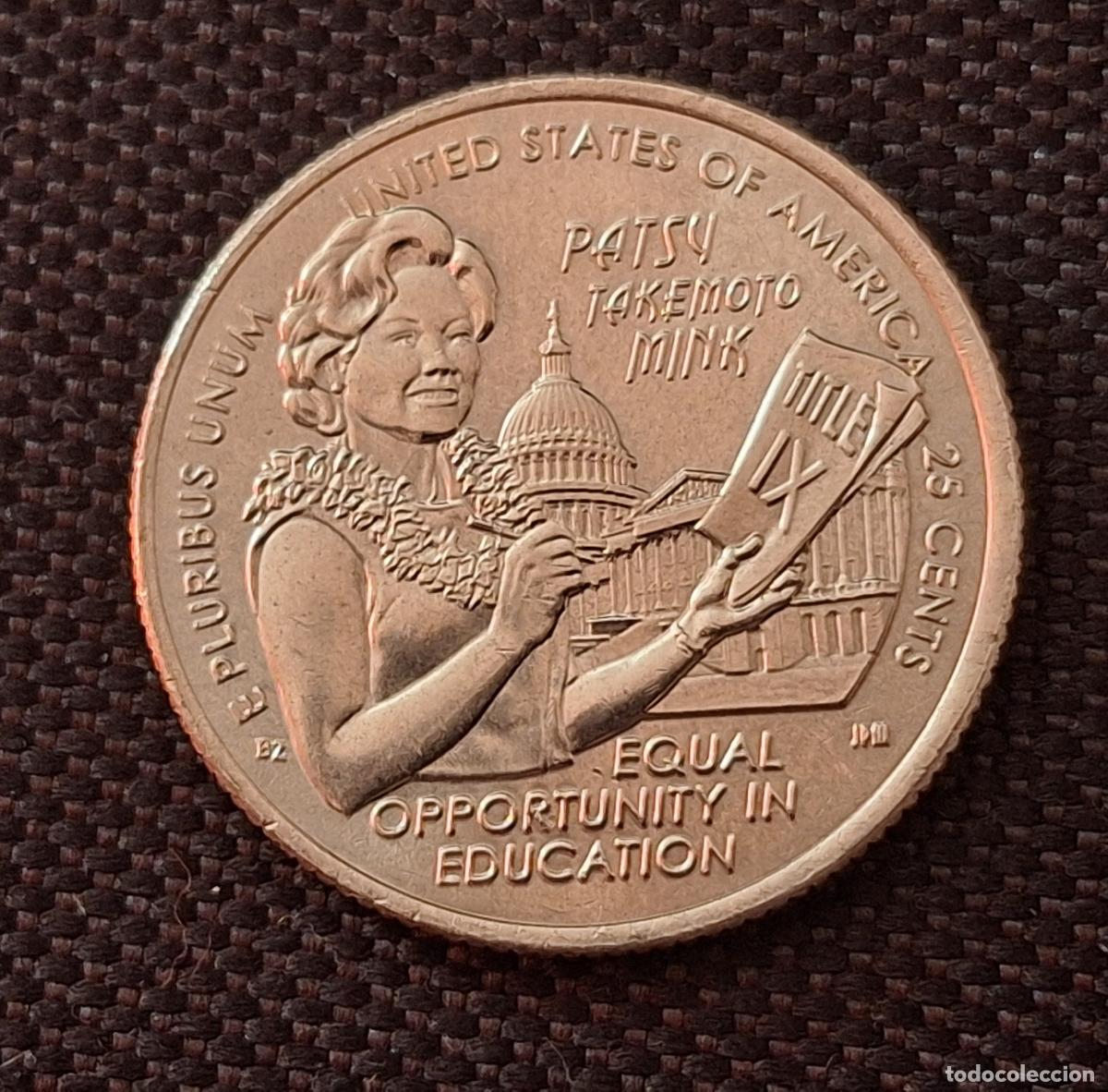 Monedas antiguas de Am&eacute;rica: Moneda Estados Unidos. 25 cents 2024 quarter dollar. Patsy Takemoto. AMERICAN WOMEN QUARTERS