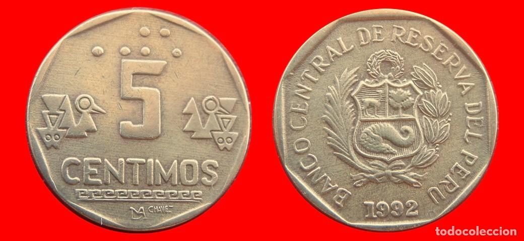 Monedas antiguas de Am&eacute;rica: 5 CENTIMOS 1992 PERU-151136