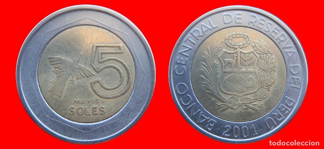 Monedas antiguas de Am&eacute;rica: 5 NUEVOS SOLES 2001 PERU-151173