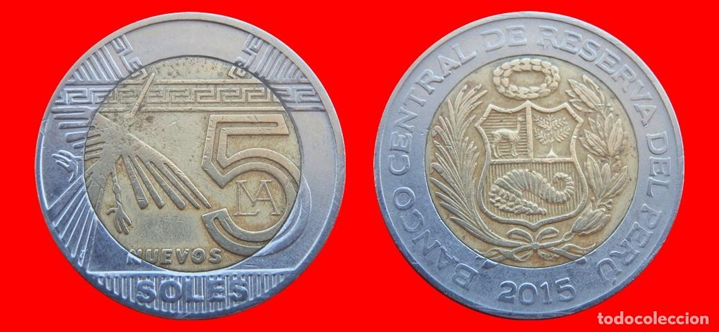 Monedas antiguas de Am&eacute;rica: 5 NUEVOS SOLES 2015 PERU-151176