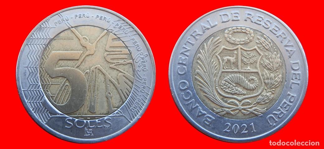 Monedas antiguas de Am&eacute;rica: 5 NUEVOS SOLES 2021 PERU-151177
