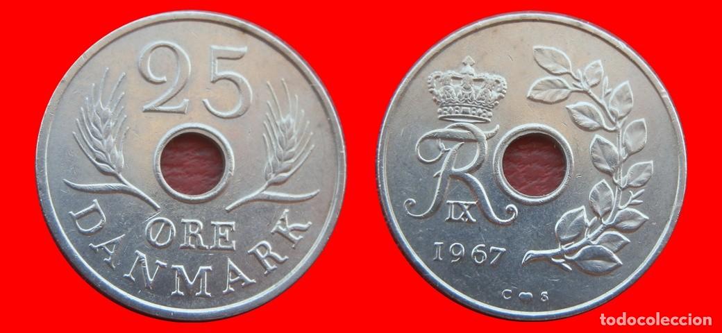 Monedas antiguas de Am&eacute;rica: 25 ORE 1967 DINAMARCA-151184
