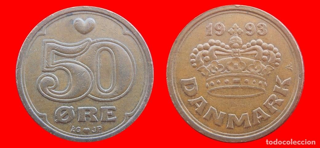 Monedas antiguas de Am&eacute;rica: 50 ORE 1993 DINAMARCA-151186