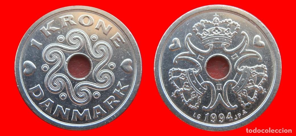 Monedas antiguas de Am&eacute;rica: 1 CORONA 1994 DINAMARCA-151190