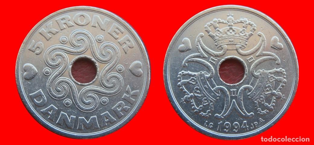 Monedas antiguas de Am&eacute;rica: 5 CORONAS 1994 DINAMARCA-151203