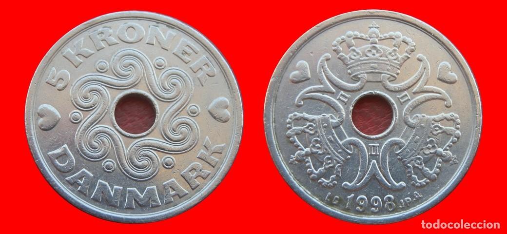 Monedas antiguas de Am&eacute;rica: 5 CORONAS 1998 DINAMARCA-151204