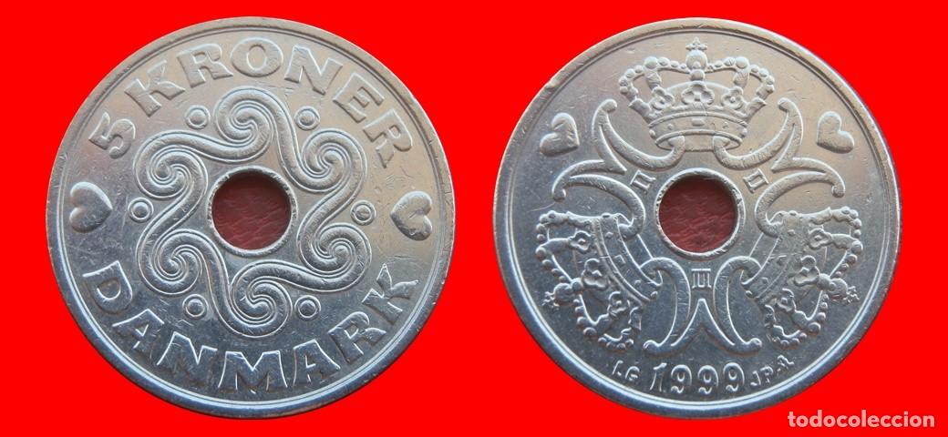 Monedas antiguas de Am&eacute;rica: 5 CORONAS 1999 DINAMARCA-151205