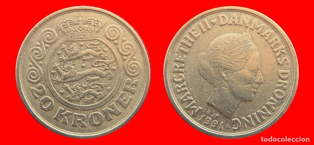 Monedas antiguas de Am&eacute;rica: 20 CORONAS 1991 DINAMARCA-151208