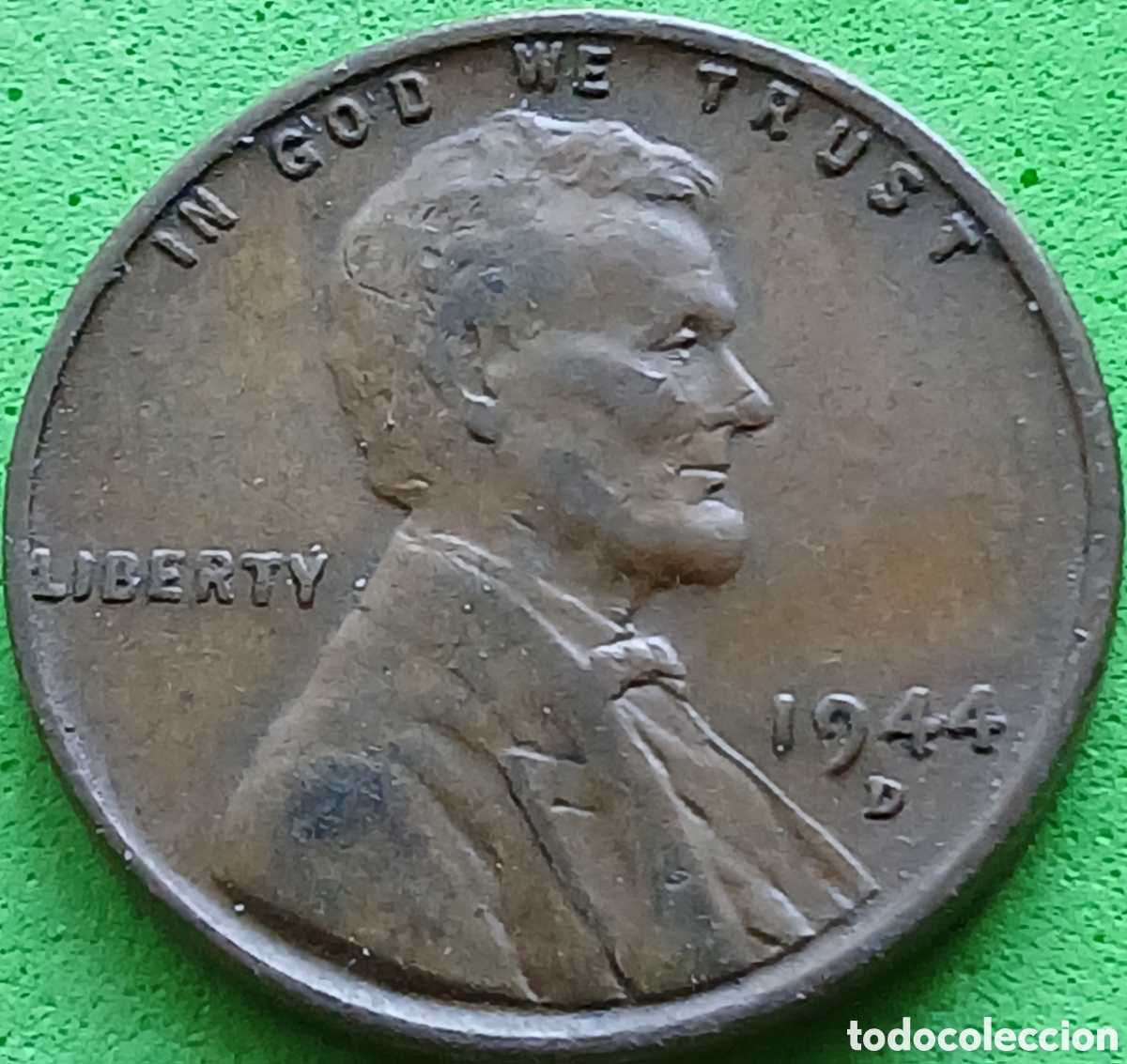 Monedas antiguas de Am&eacute;rica: USA one cent 1944 D km#A132