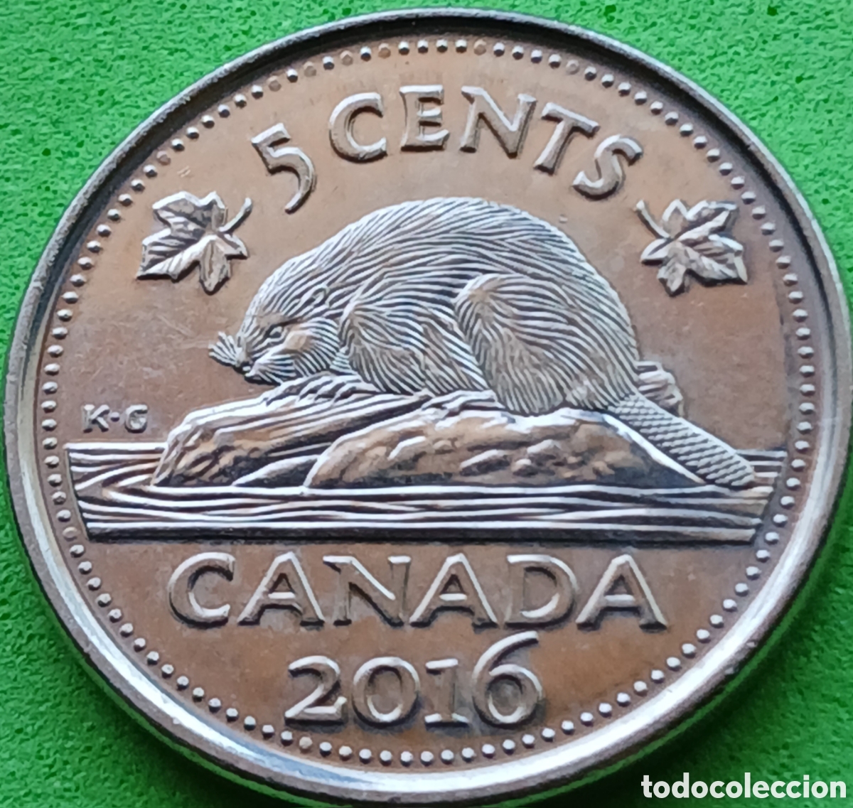 Monedas antiguas de Am&eacute;rica: Canad&aacute; 5 cents 2016 km#491