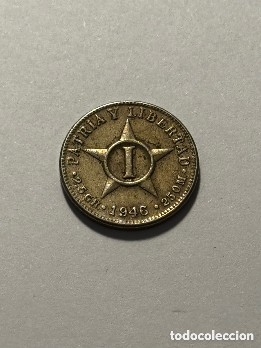Monedas antiguas de Am&eacute;rica: 1 centavo 1946 Cuba. - Foto 1