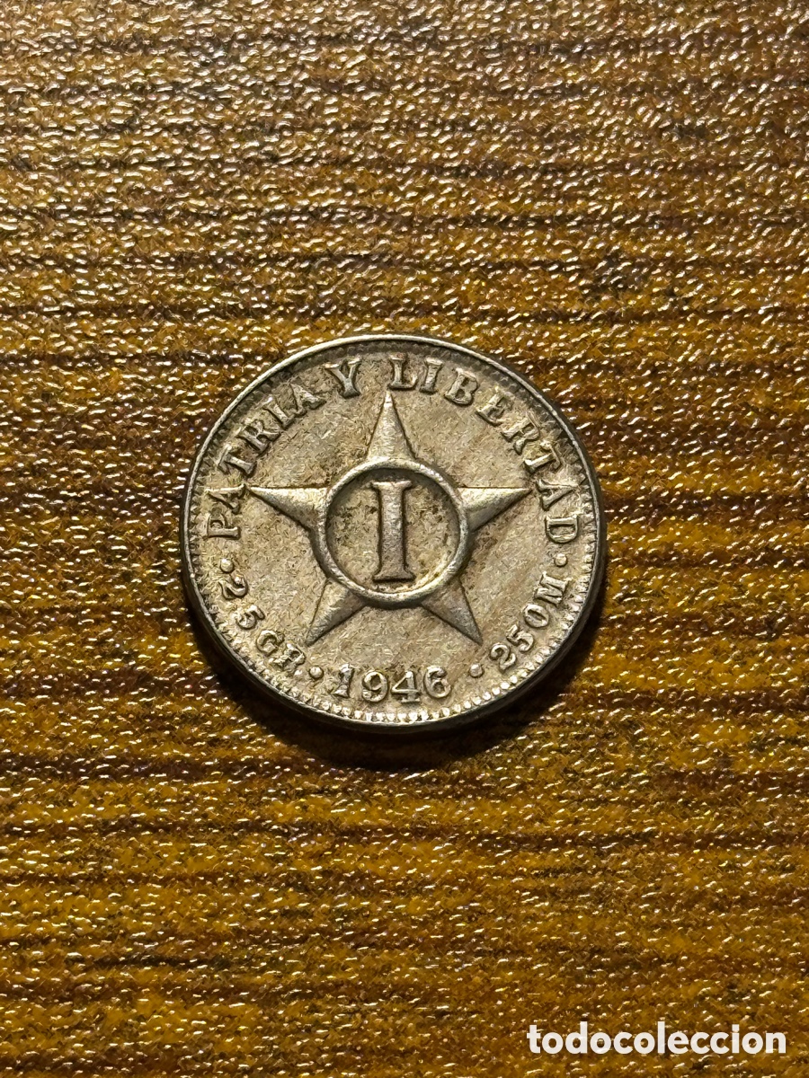 Alte M&uuml;nzen aus Amerika: Moneda de 1 centavo 1946 Cuba.