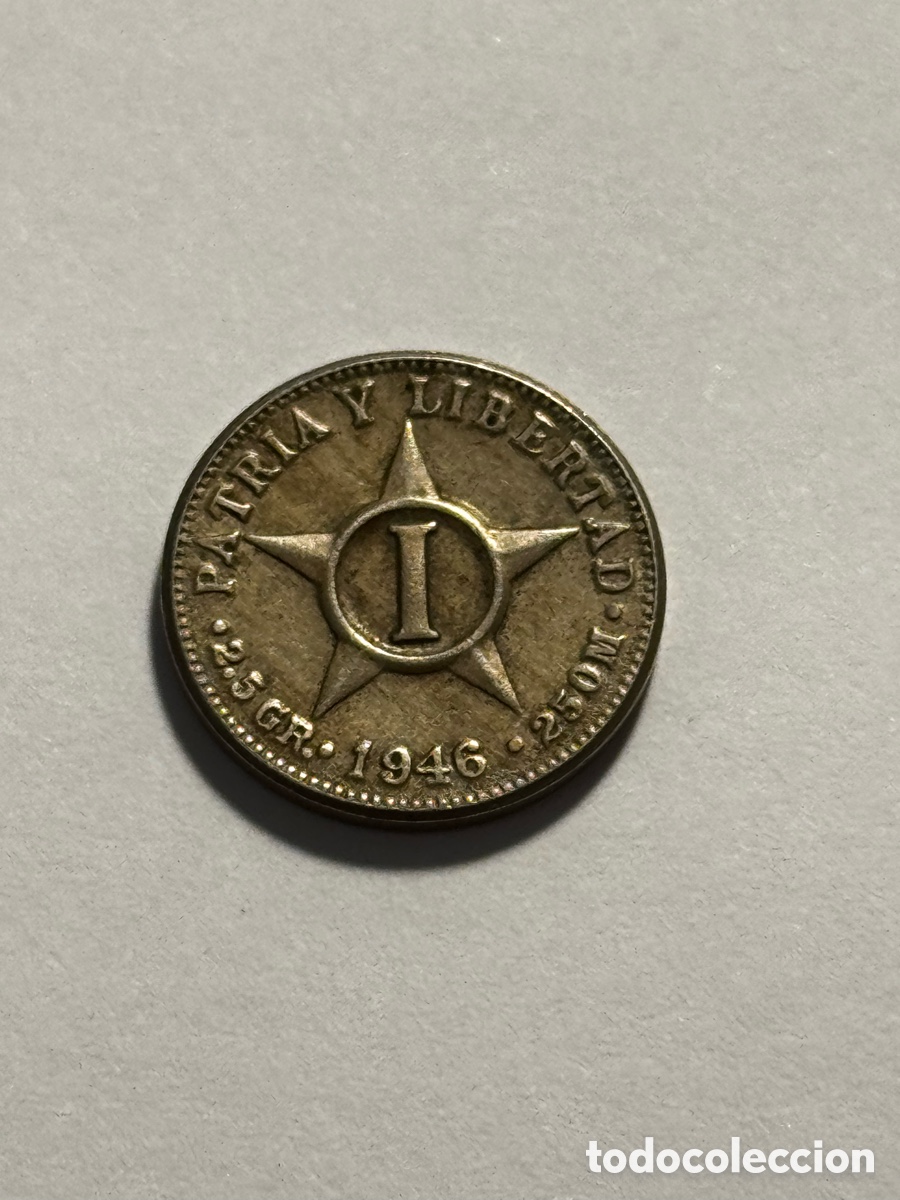Monedas antiguas de Am&eacute;rica: 1 centavo 1946. Cuba - Foto 1