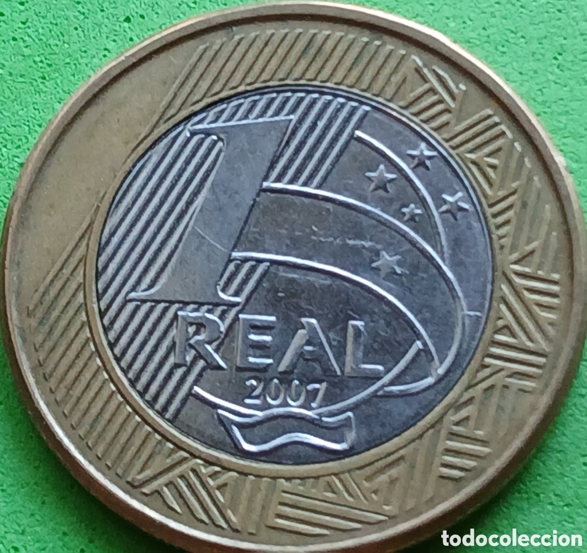 Monedas antiguas de Am&eacute;rica: Brasil 1 real 2007 km#652a