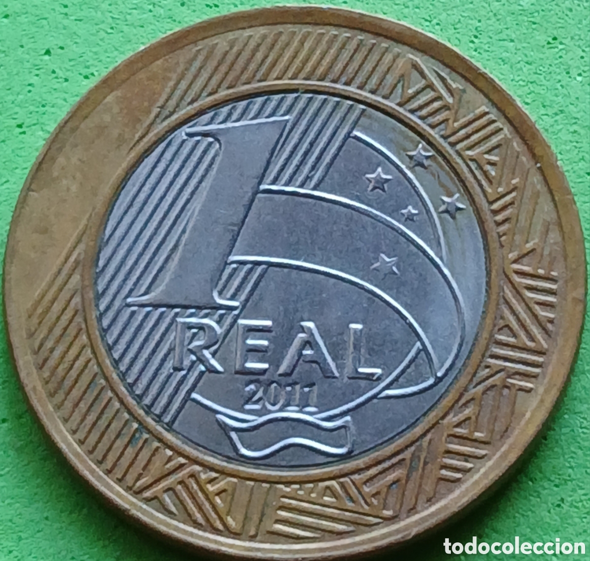 Monedas antiguas de Am&eacute;rica: Brasil 1 real 2011 km#652a