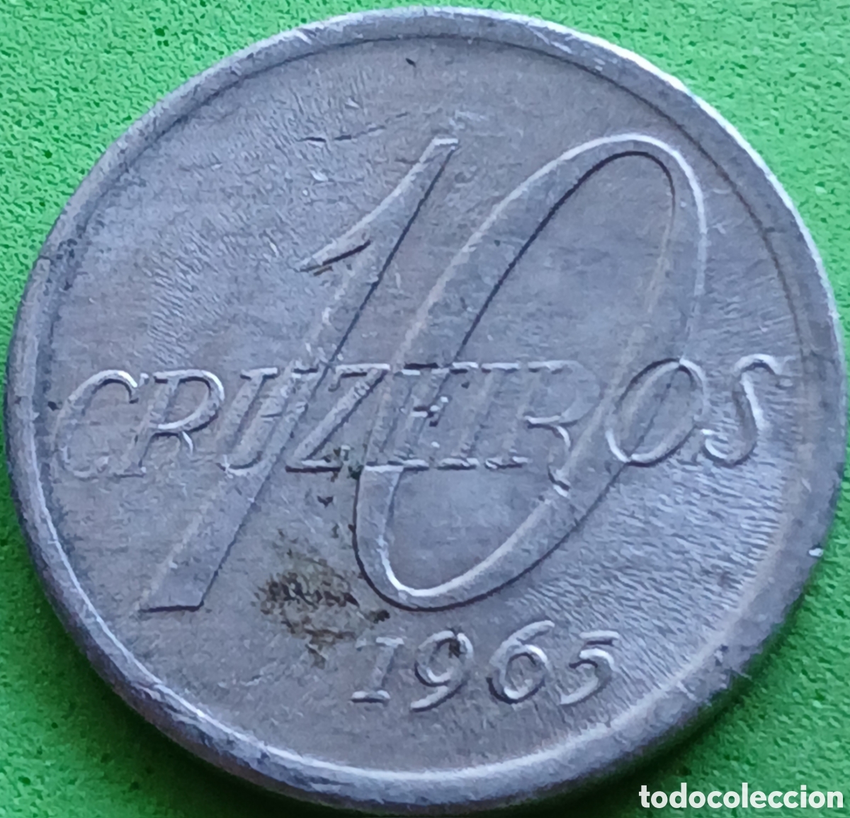 Monedas antiguas de Am&eacute;rica: Brasil 10 cruzeiros 1965 km#572