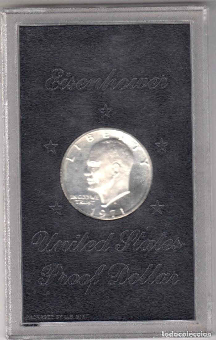 Monedas antiguas de Am&eacute;rica: USA. 1 D&Oacute;LAR PLATA EISENHOWER 1971. SAN FRANCISCO. PROOF. SIN CIRCULAR. SC.