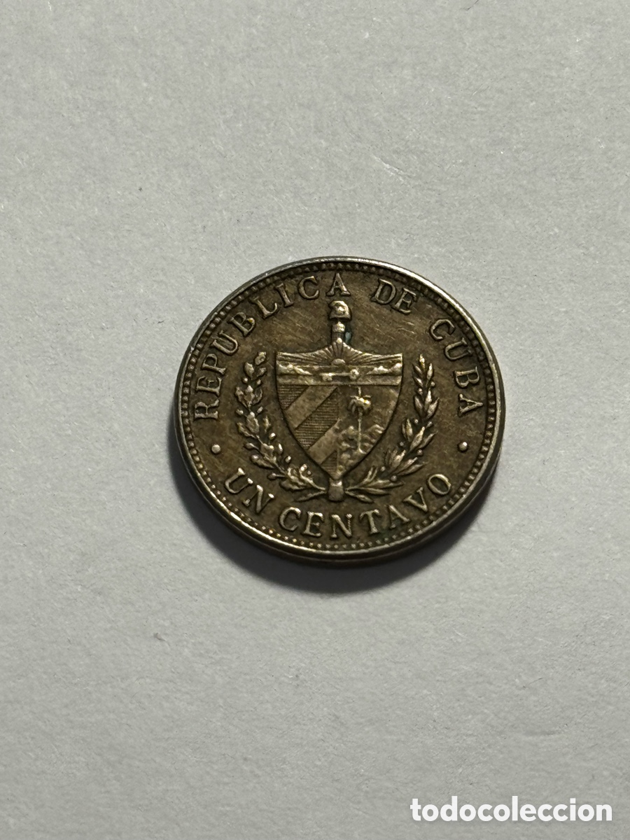 Monedas antiguas de Am&eacute;rica: Moneda de centavo 1946 Cuba - Foto 2